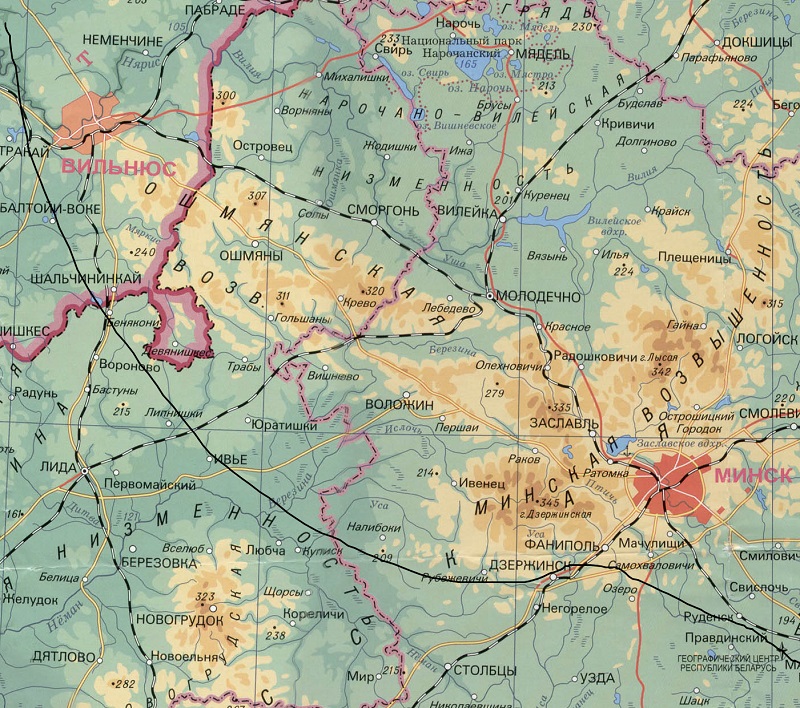 Геологическая карта минской области