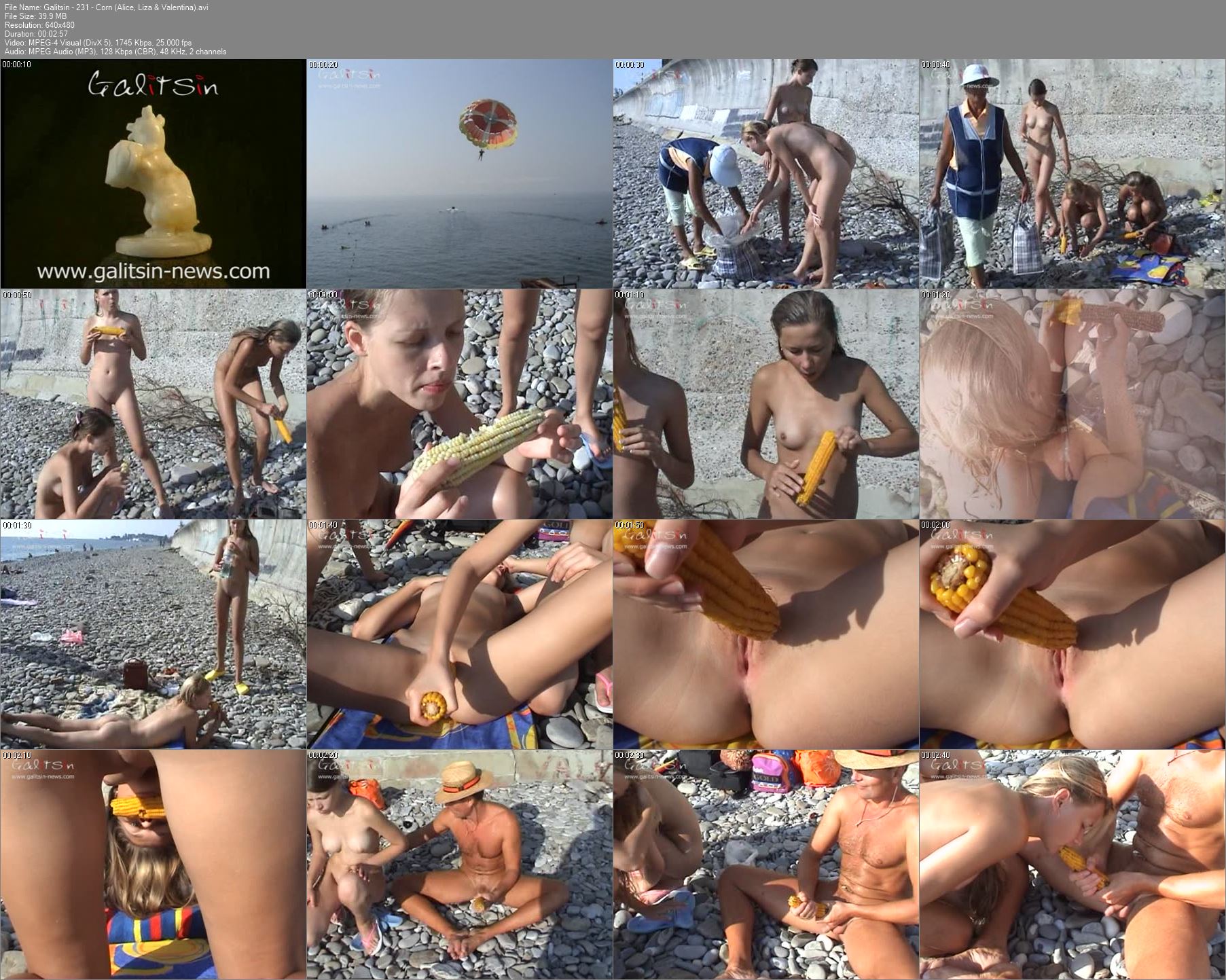 Galitsin - 231 - Corn (Alice, Liza & Valentina) Size: 39.9 MB Duration