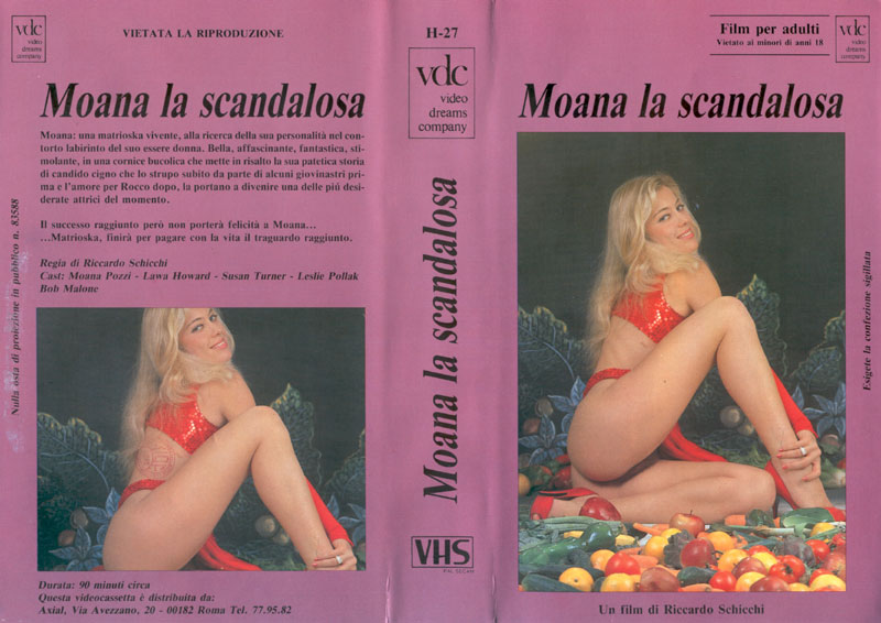 Moana La Scandalosa / Скандальная Моана  Marie-Christine Covi,Moana Pozzi,Susan Turner,Frank Balard,Gabriel Zero,Riccardo Schicchi,Roberto Malone,Rocco Siffredi
