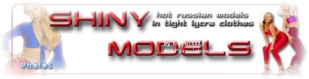 Hot Russian models in tight lycra clothes